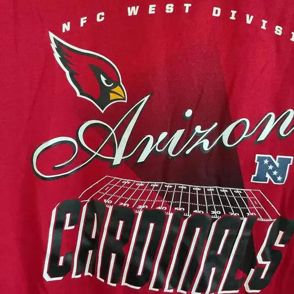 Arizona Cardinals NFL Red Graphic T-Shirt Size Large - Picture 2 of 5